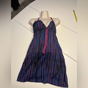 Billabong small lightweight summer dress purple pink pockets